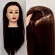 Манекен голова для причесок парикмахерская учебная для плетения стрижки + штатив крепление к столу в комплекте ( 055 ) - изображение 2