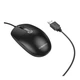 Проводная компьютерная мышь Borofone BG17 Morning USB, черная - изображение 1
