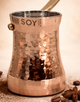 Турка джезва SOY С2 медная с посеребрением 140 мл - изображение 1