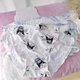 Трусики женские слипы белые принт Куромі Kuromi Hello Kitty, женские трусики слипы белого цвета с бантиками, XS/S - изображение 3