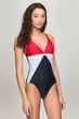 Купальник слитный с мягкой чашкой Tommy Hilfiger 40B/XS Красно-синий микс (134728) - изображение 1