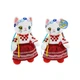 Детская мягкая игрушка "Кошка украиночка" Bambi PL8242ua традиционное платье, 31 см - изображение 2