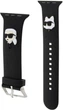 Pasek Karl Lagerfeld 3D Rubber Karl&Choupette Heads do Apple Watch Series 1/2/3/4/5/6/7/8/9/SE/SE2/Ultra/Ultra 2 42-49 mm Black (3666339190088) - obraz 3