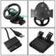 Ігрове кермо з педалями Vibrating Wheel для PS3/PS2/PC 3в1 - зображення 2