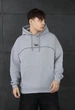 Худі Staff logo gray blue oversize XS - изображение 1