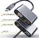 Док-станция удлинитель USB-концентратора сплиттера 4 в 1 HDML VGA 4 порта - изображение 3