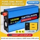 Инвертор 12В в 220В Tataliken 1600W с розеткой, чистый синус, для котла и других приборов, 220V 50Hz - изображение 1