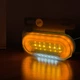 Світлодіодний габаритний LED ліхтар 12 діодів 100×70 мм (12V/24V) жовтого світіння для причепів і вантажівок - зображення 8