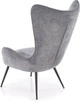 Крісло для відпочинку Halmar JUKON Сіре (5905248135048) - зображення 4