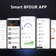BFOUR Бездротовий термометр для м’яса з 2 щупами, Bluetooth термометр для гриля та духовки, смарт-термометр з керуванням через додаток, чорний - зображення 4