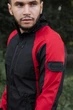 Куртка мужская Intruder iForce Softshell Light демисезонная ветровка софтшелл без флиса влагозащитная куртка с прорезиненными молниями чёрно-красная/L - изображение 3