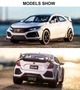Модель авто Honda Civic Type R 1:32 белая | коллекционная металлическая JDM модель с открывающимися элементами - изображение 8