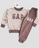 Детский спортивний костюм двойка GAP свитшот в полоску 122-128 коричневый - изображение 2