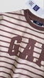 Детский спортивний костюм двойка GAP свитшот в полоску 122-128 коричневый - изображение 4