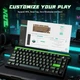 Ігрова магнітна Клавіатура ATTACK SHARK R85 HE Black Green - изображение 8