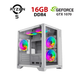 Игровой ПК Ice Infinity Mini White Tower / AMD Ryzen 5 5500 (6 (12) ядер по 3.6 - 4.2 GHz) / 16 GB DDR4 / 480 GB SSD / nVidia GeForce GTX 1070, 8 GB GDDR5, 256-bit - изображение 1