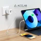 Сетевое зарядное устройство для ACCLAB 45W USB-A USB-C PD3.0 QC4.0 White (AL-TC452) - изображение 7