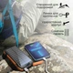 Батарея універсальна Promate 20000mAh PD/20W, QC/3/0, Solar, QI, IP65 (solartank-20pdqi.black) Promate solartank-20pdqi.black 928539 - зображення 5