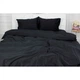Простынь MirSon Сатин Premium 0055 Black Pearl 180х220 см (2200001729704) MirSon 2200001729704 928794 - изображение 2