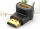 Перехідник Vention HDMI Male to HDMI Female 90° Black (AIOB0-2) 2 штуки - зображення 4