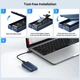 Зовнішній корпус Acasis TBU405Air для M.2 NVMe SSD, Thunderbolt 4/3/USB4, до 40 Гбіт/с (Сірий) - зображення 3