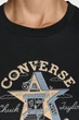 Жіноча чорна футболка CHUCK PATCH Converse XS CVW5T241 - изображение 5
