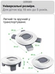 Горщик дитячий дорожній складний та накладка на унітаз дитяча JoyPoint 3в1 туалет для подорожей дітей на прогулянку переносний для хлопчика й дівчинки унісекс сумка + пакети в комплекті сірий дитячі дорожні горщики - зображення 3