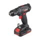 Дрель-шуруповерт аккумуляторный 20 В 35 Нм 2Аг 0-450/0-1500об/хв Li-Ion Intertool (1аккум.,ЗУ,кейс) - изображение 1