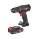 Дрель-шуруповерт аккумуляторный 20 В 35 Нм 2Аг 0-450/0-1500об/хв Li-Ion Intertool (1аккум.,ЗУ,кейс) - изображение 3