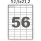 Етикетка Crystal А4 56 шт. 52,5х21,2мм 100арк. (16.6766) - изображение 2