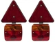 Набір ламп Blow для автомобільного причепа у вигляді трикутника 2 шт. (5900804122753) - зображення 1