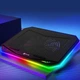 Охлаждающая подставка KLIM с RGB-подсветкой для игрового ноутбука до 17 дюймов питания USB или сети - изображение 4