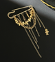 Брошь-булавка Fashion Jewerly многофункциональная с цепочками Y2K брошь-фиксатор для декора одежды, джинсов, сумок, золотистая (SVS) - изображение 5