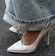 Брошка-булавка Fashion Jewerly багатофункціональна з ланцюжками Y2K брошка-фіксатор для декору одягу, джинсів, сумок, срібляста (SVS) - зображення 3