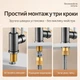 Смеситель-кран кухонный из нержавеющей стали С00009 - изображение 5