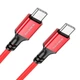 Кабель USB Borofone BX82, Type-C to Type-C, PD 60W, 1m, червоний - зображення 2