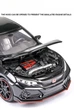 Модель авто Honda Civic Type R 1:32 черная | коллекционная металлическая JDM модель с открывающимися элементами - изображение 6