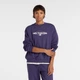 Женский фиолетовый свитшот New Balance Sport Graphic Oversized Crew 34 (XS) (WT61S0S9BOY) - изображение 1