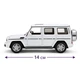 Металева іграшкова машинка Автопром Mercedes-Benz G 350 d 1:32 — світло, звук, відкривні двері, біла - зображення 3