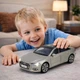 Металлическая машинка Автопром Audi A6L 1:24 — инерционная модель со светом и звуком, открывающиеся двери, капот и багажник, серый - изображение 5