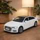 Металлическая машинка Audi A6L 1:24 Автопром — белая, свет, звук, двери - изображение 8