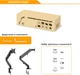 Настольное крепление для монитора Brateck LDT25-C012 Black - изображение 17