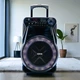Бездротова колонка на колесах ZXX-7171 Bluetooth колонка з мікрофоном Караоке-колонка Акустична портативна колонка - зображення 3