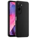 Чехол Fiji Full Soft Premium для Poco M7 4G противоударный бампер с микрофиброй Black - изображение 1