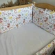 Бортики защита для детской кроватки 120х60 см 4 стороны, Оленята - изображение 2