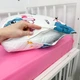 Комплект натуральної дитячої постільної білизни для ліжка 120х60 см Oh My Kids «Стіч» рожевий ранфорс - зображення 4