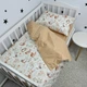Комплект дитячої постільної білизни у ліжечко 120х60 см Oh My Kids «Лисички совенята» бежевий - зображення 8