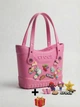Сумка Crocs Medium Tote шоппер розового цвета - изображение 1