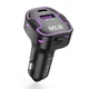 FM - трансмітер XO BCC12 Intelligent Bluetooth 3.1A Car Charged Black - зображення 1