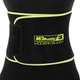 Пояс для похудения 110смх20смх3мм регулируемый размер неопрен SWEATY BELT MDbuddy цвет черный-салатовый FI-2636 - изображение 1